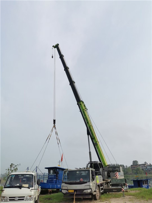 孝南区桥梁建设吊装案例